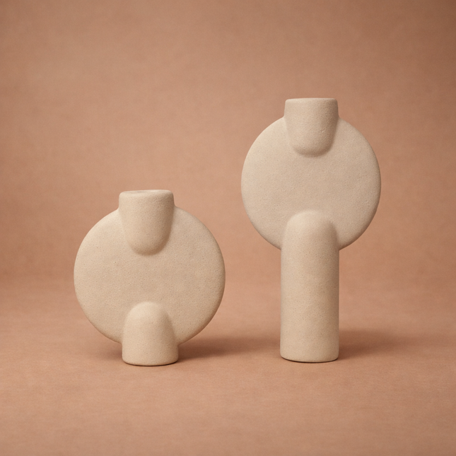 Mono Duo Seramik Vazo Seti (2’li)