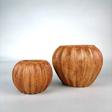 Nara Seramik Vazo Set | Kahverengi