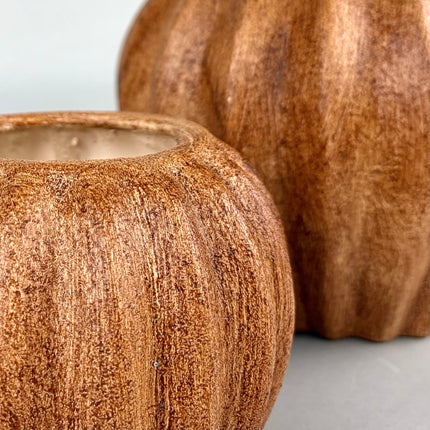Nara Seramik Vazo Set | Kahverengi