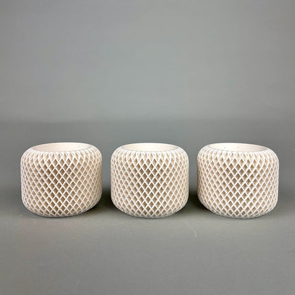 Beton Saksı – Facet Grid 3'lü