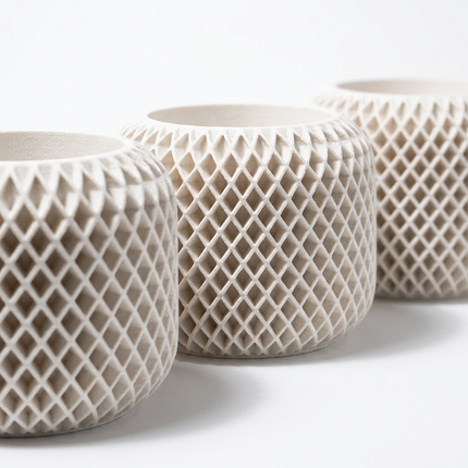 Beton Saksı – Facet Grid 3'lü